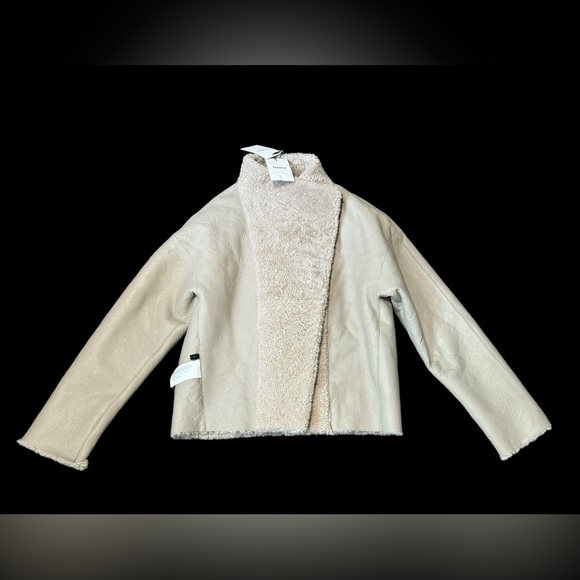 THEORY***Lamb Reversible Shearling Coat Jacket***Size Petite $2895 - Picture 3 of 6